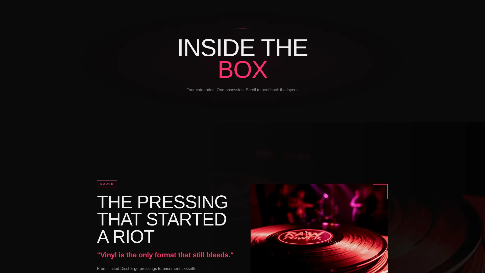 Punk Lifestyle Blog Landing Page Template