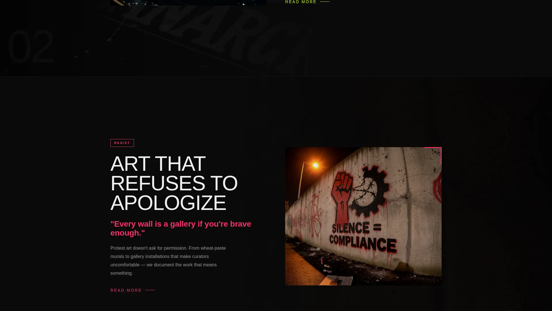Punk Lifestyle Blog Landing Page Template