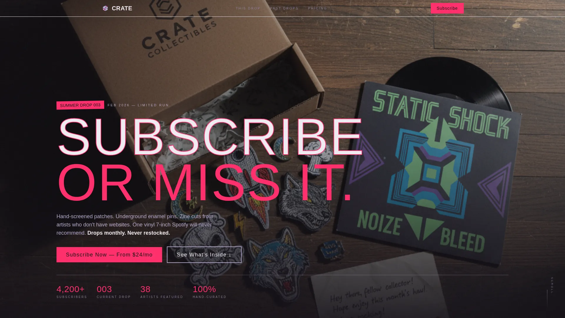 Punk Fashion Professional Website Template