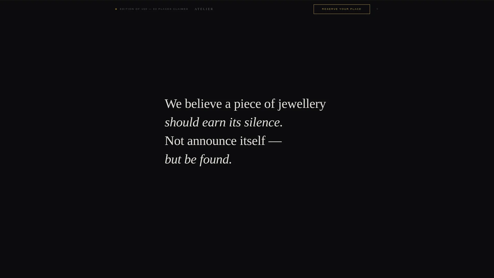 Quiet Luxury Jewelry Waitlist Landing Page Template