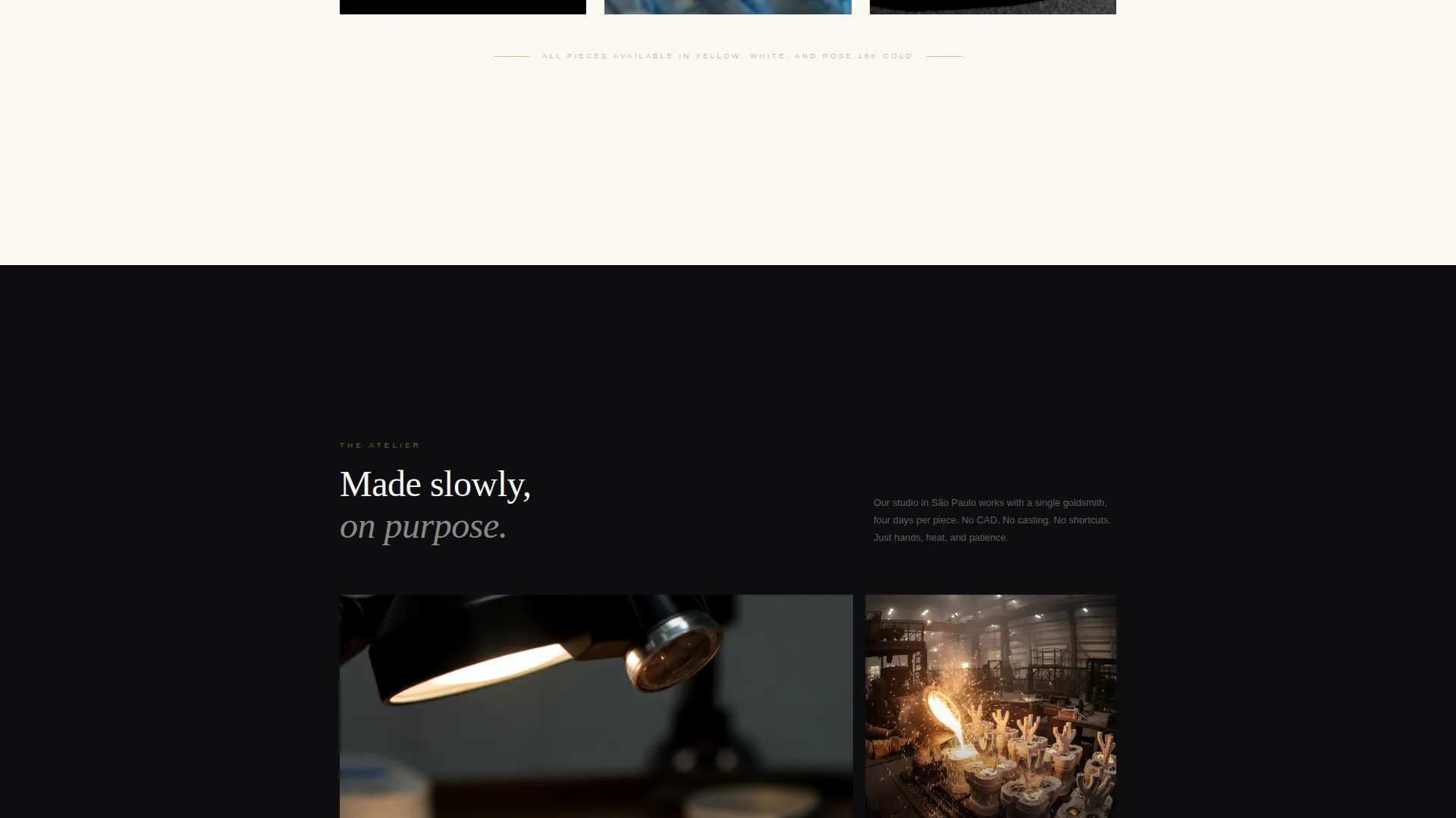 Quiet Luxury Jewelry Waitlist Landing Page Template