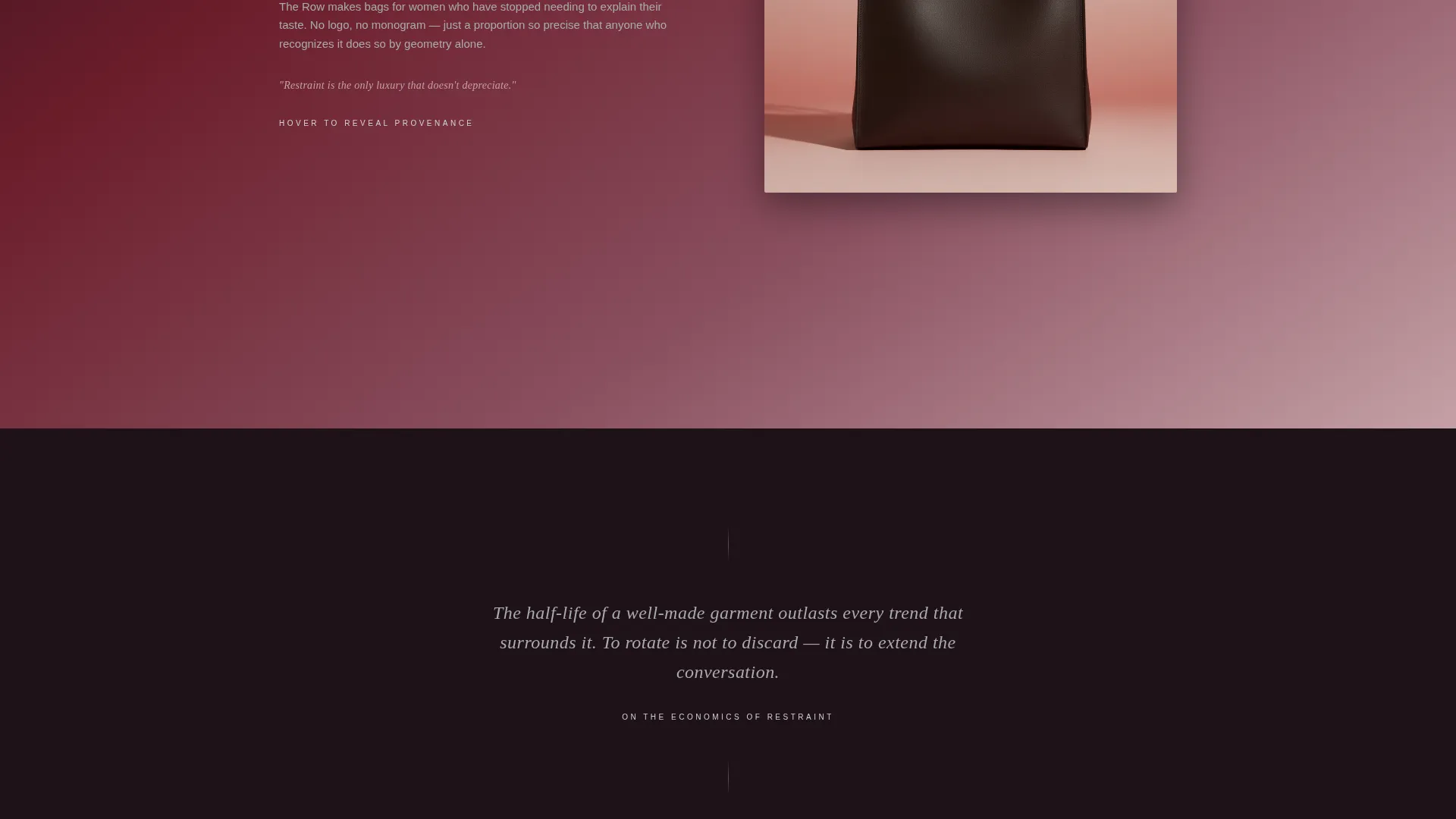Quiet Luxury Resale Landing Page Template