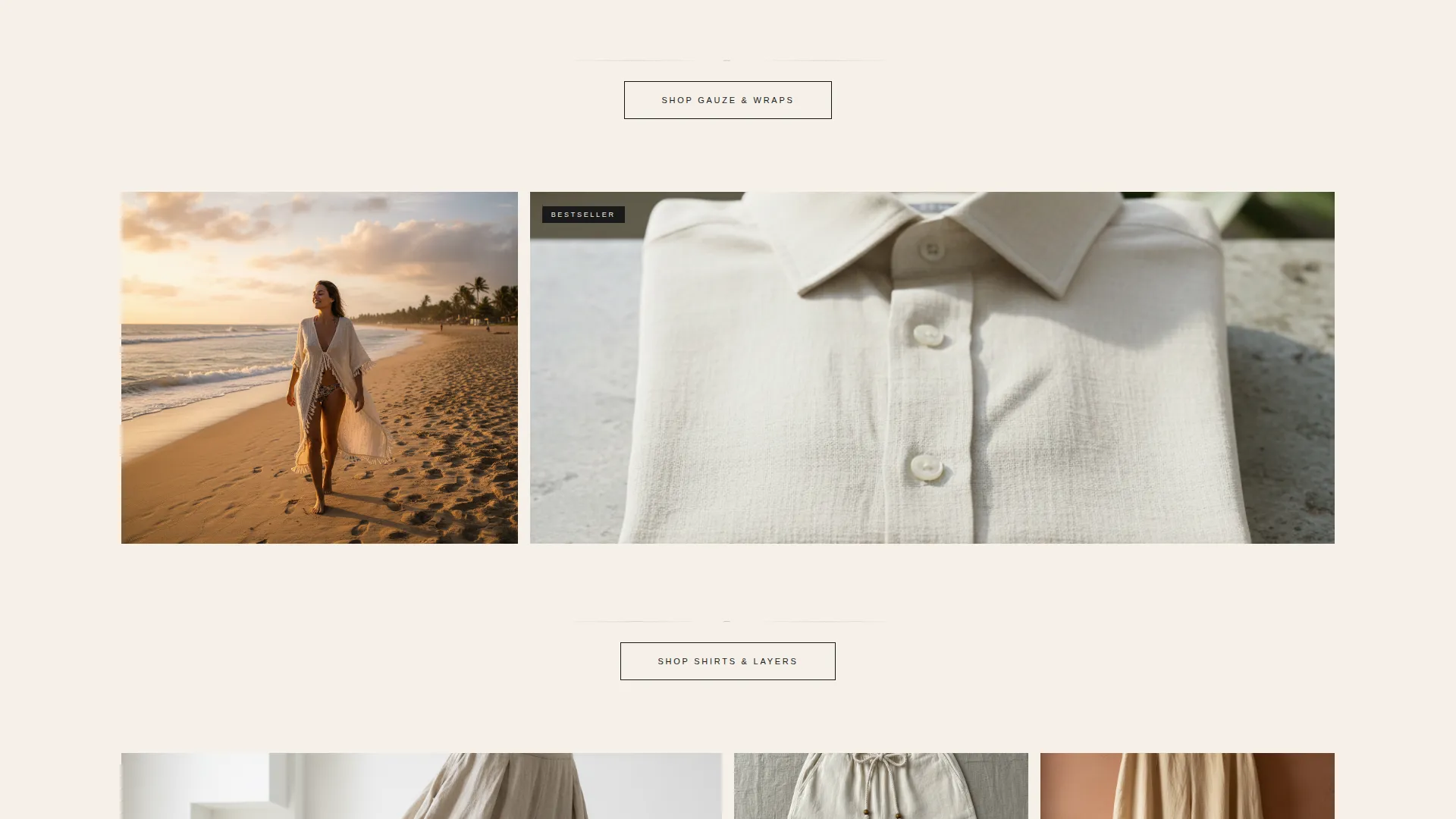 Swimwear & Beachwear Blog Website Template