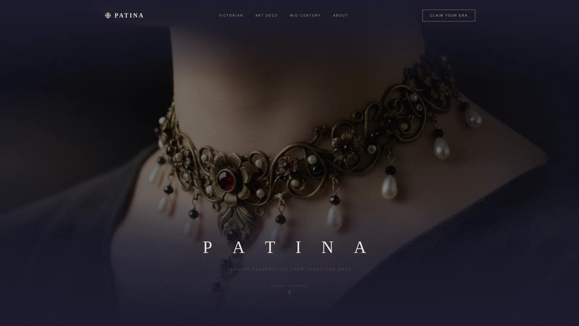 Timeless Retro Jewelry Landing Page Template