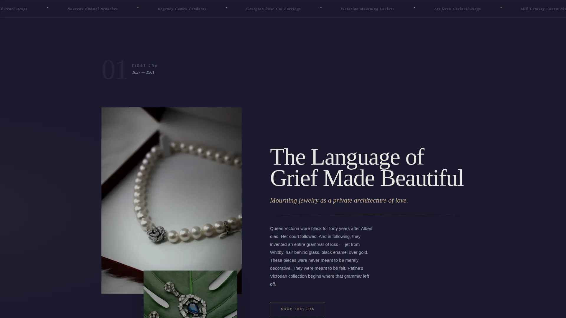 Timeless Retro Jewelry Landing Page Template