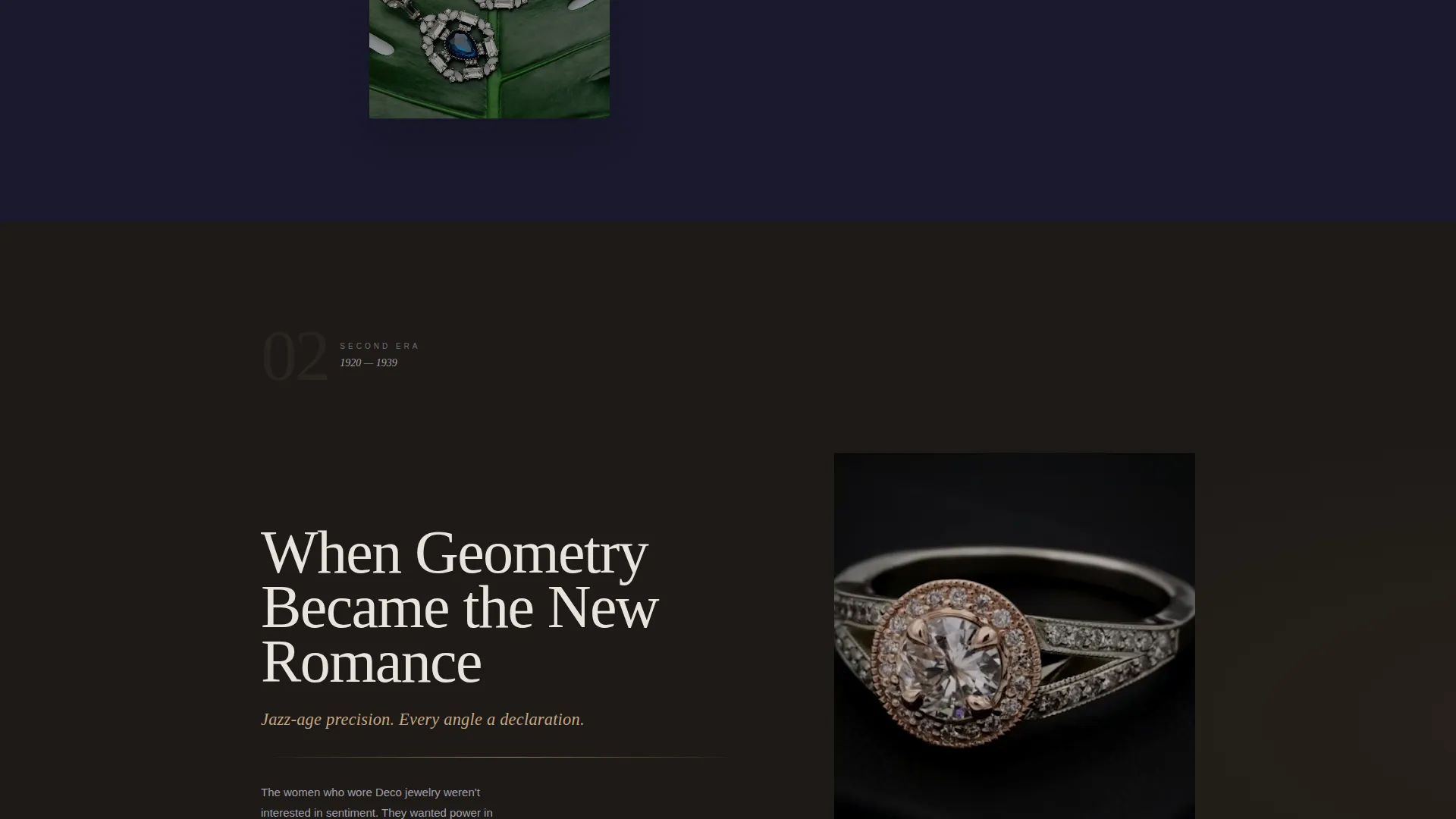 Timeless Retro Jewelry Landing Page Template