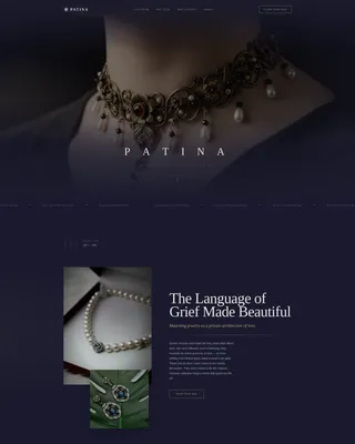 Timeless Retro Jewelry Landing Page Template