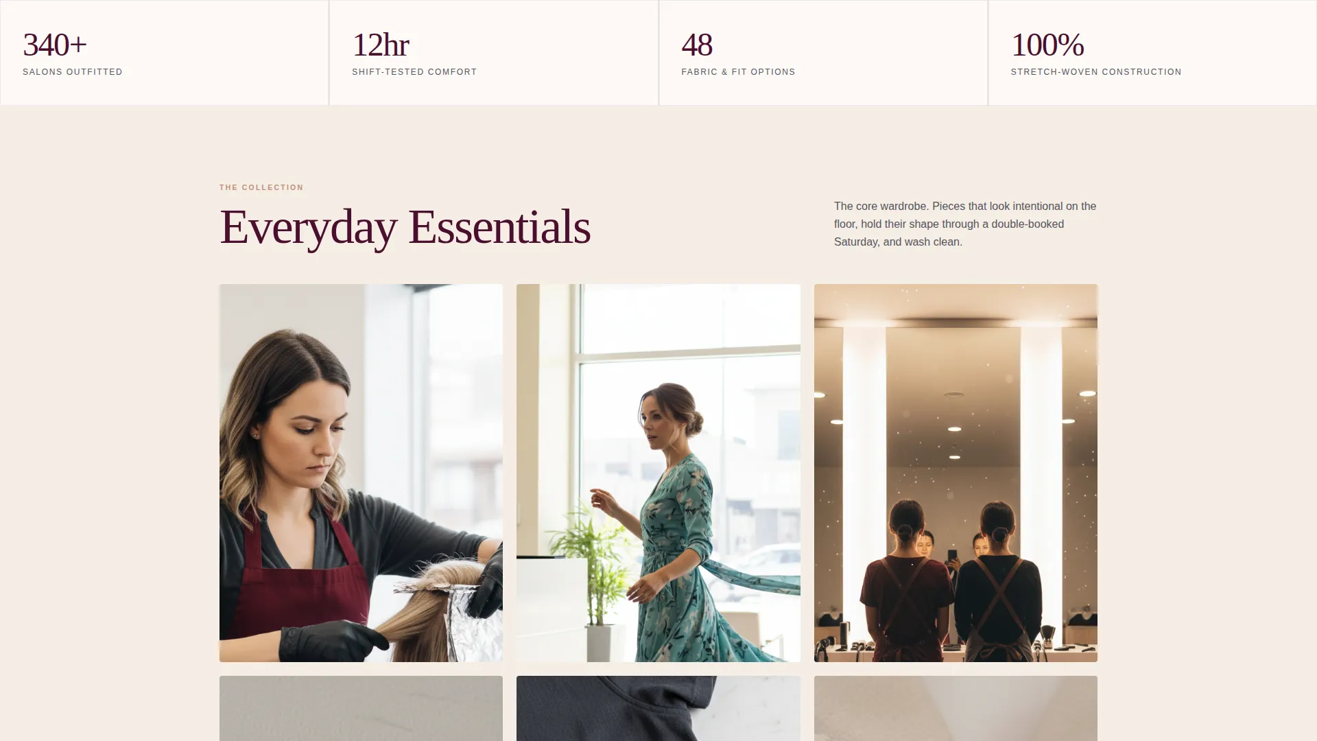 Workwear & Uniform Professional Website Template