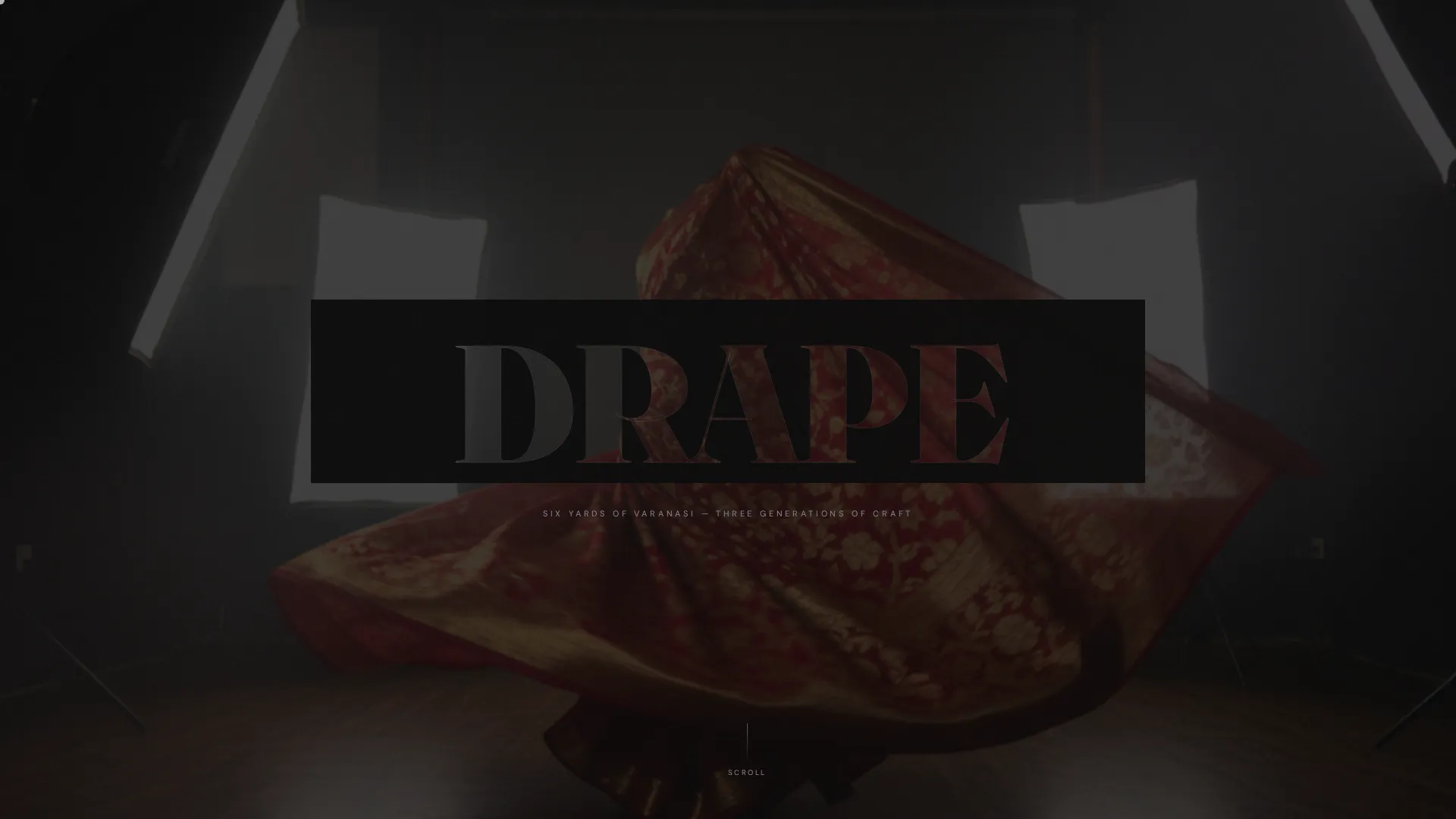 Cinematic Saree Landing Page Template
