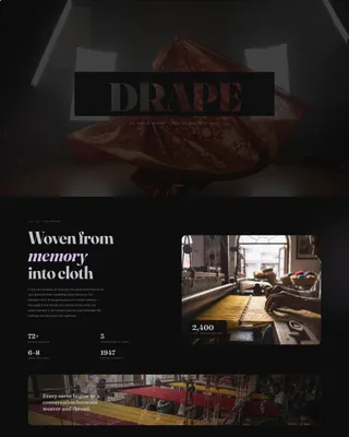 Cinematic Saree Landing Page Template