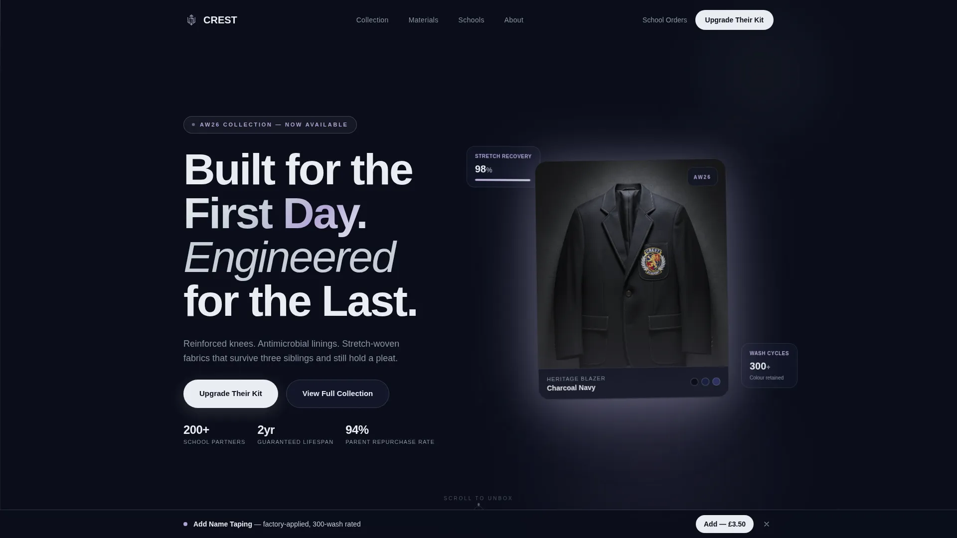Kidswear Brand Professional Website Template