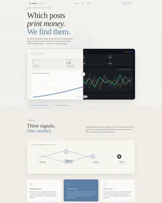 Social Media Analytics Agency Landing Page Template
