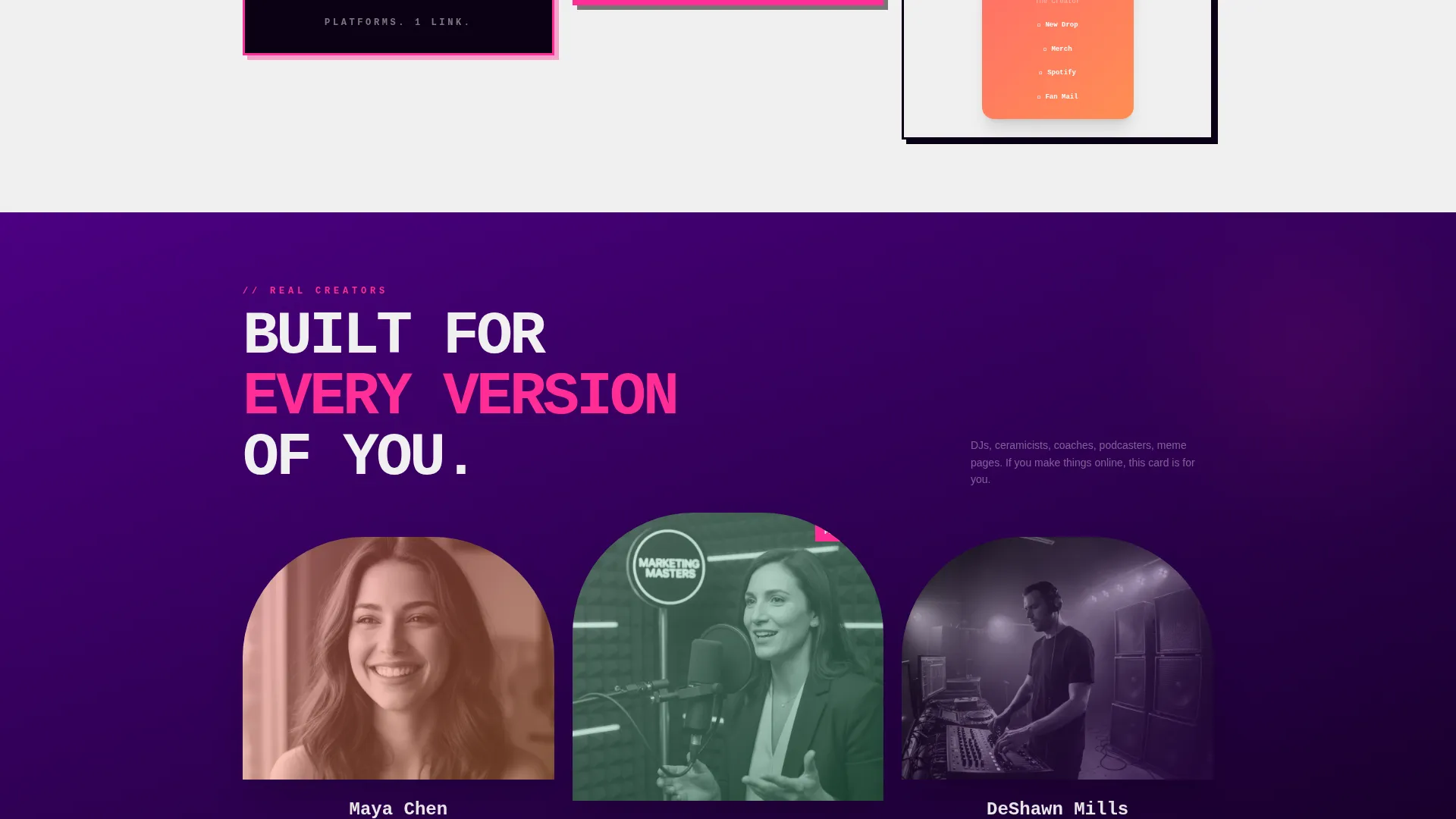 Digital Business Card Specialist Professional Website Template
