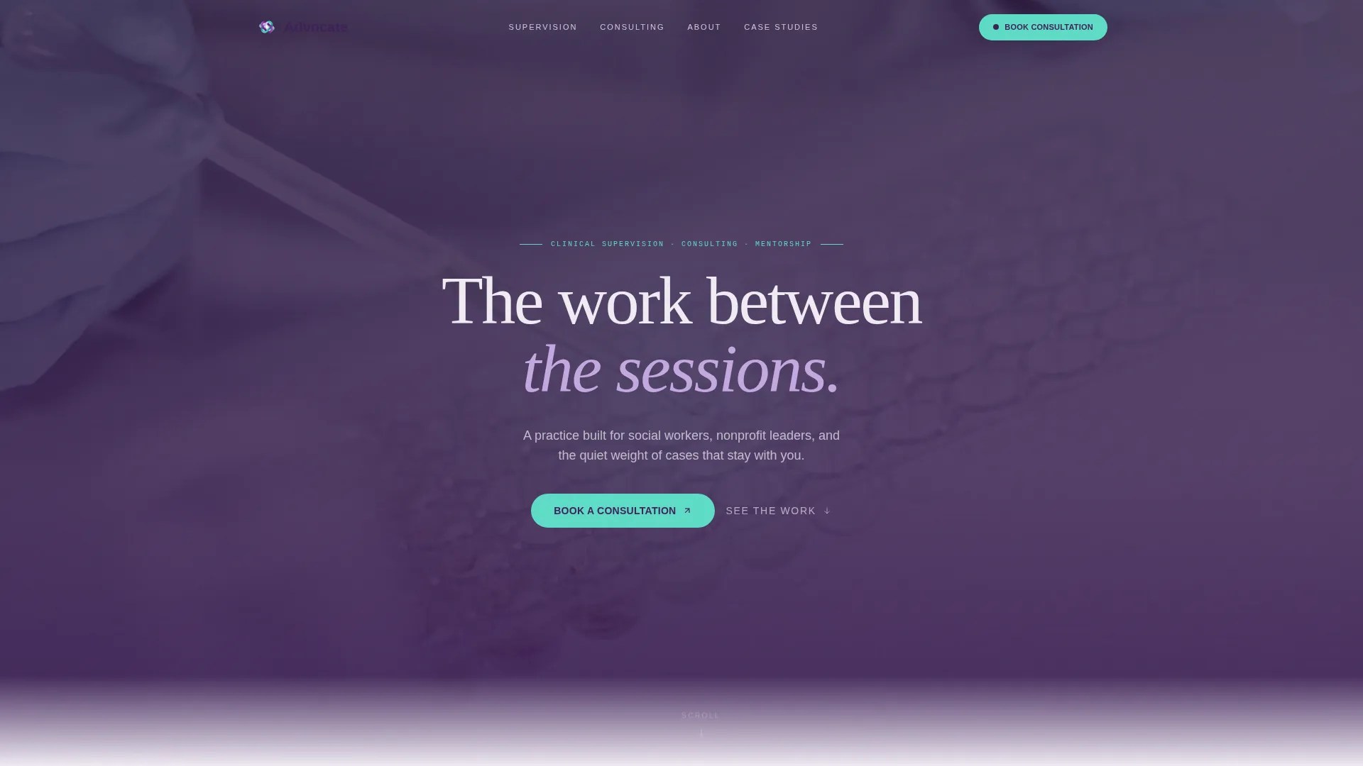 Social Worker Personal Brand Landing Page