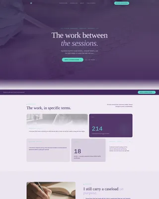 Social Worker Personal Brand Landing Page