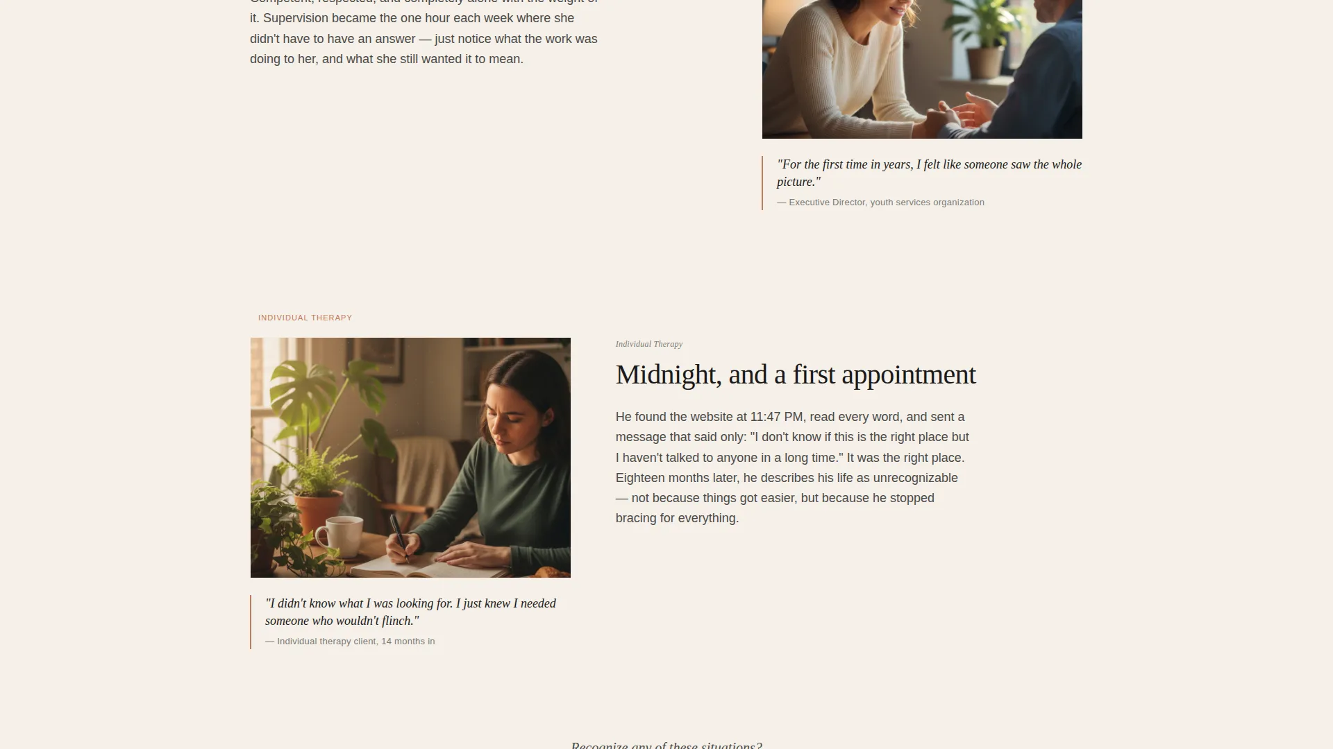 Social Worker Portfolio Landing Page Template
