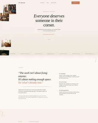 Social Worker Portfolio Landing Page Template