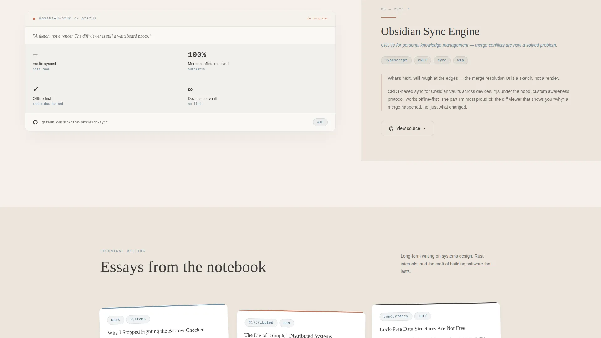 Software Engineer Personal Brand Landing Page