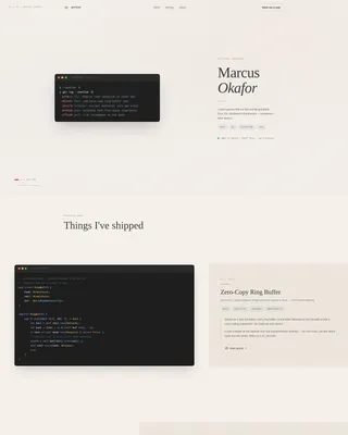 Software Engineer Personal Brand Landing Page