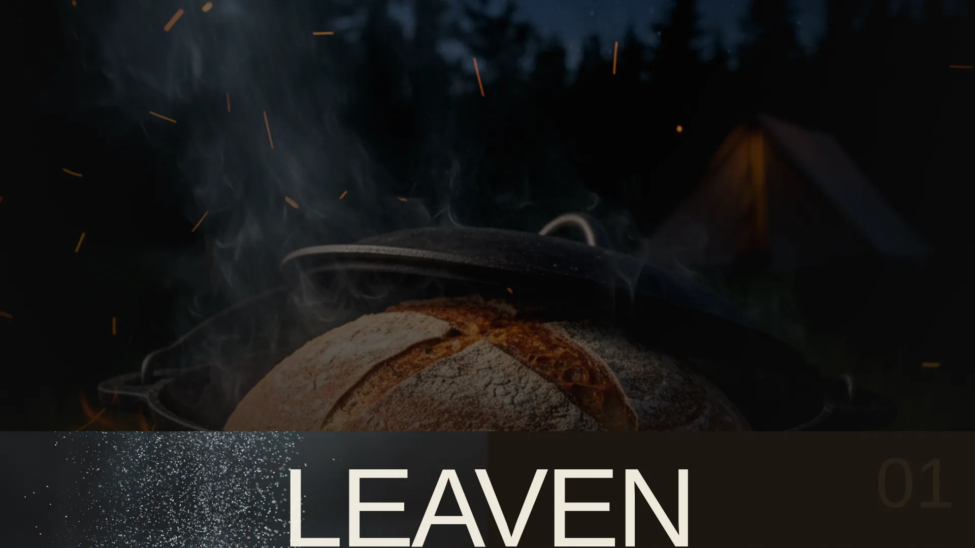 Bold Brutalist Sourdough Baker Landing Page Template