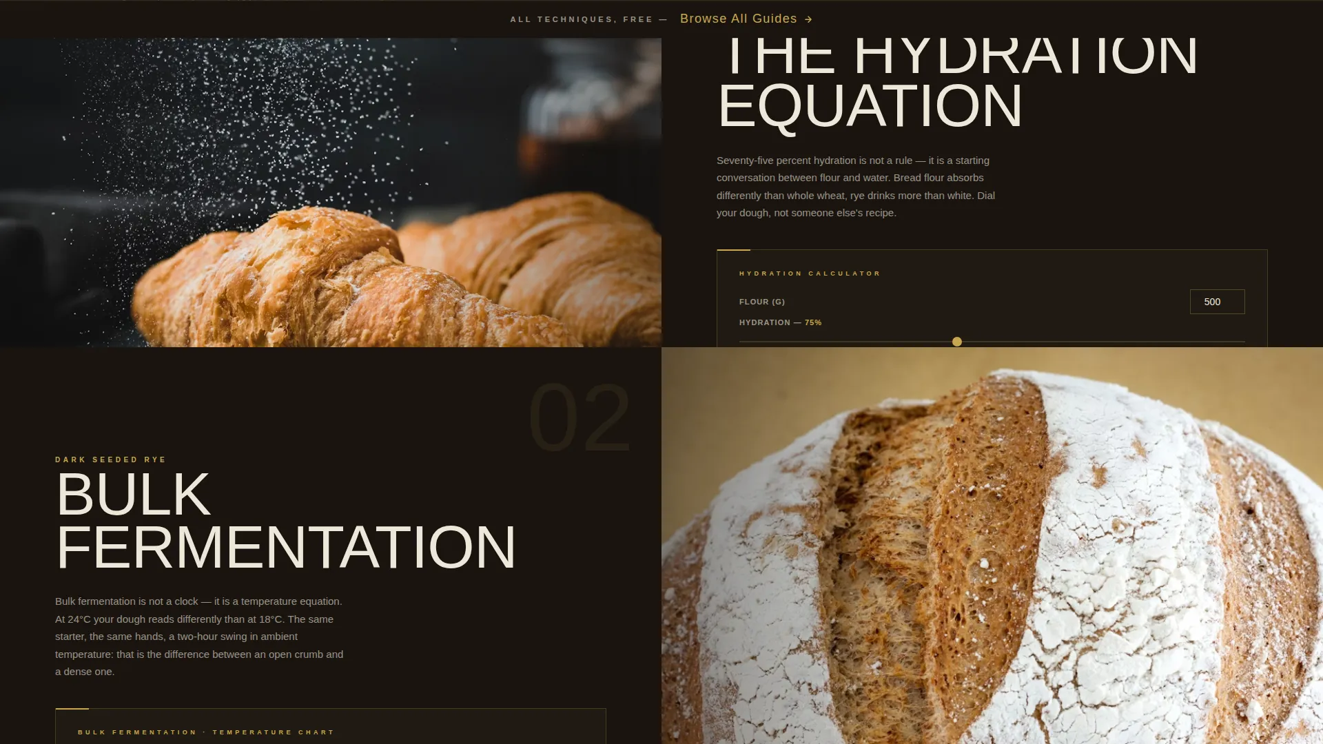 Bold Brutalist Sourdough Baker Landing Page Template