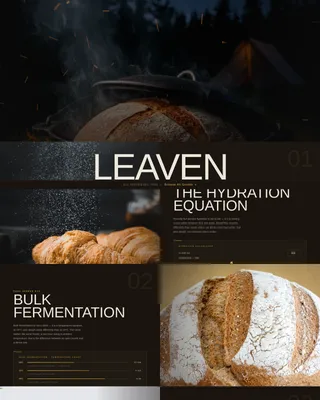 Bold Brutalist Sourdough Baker Landing Page Template