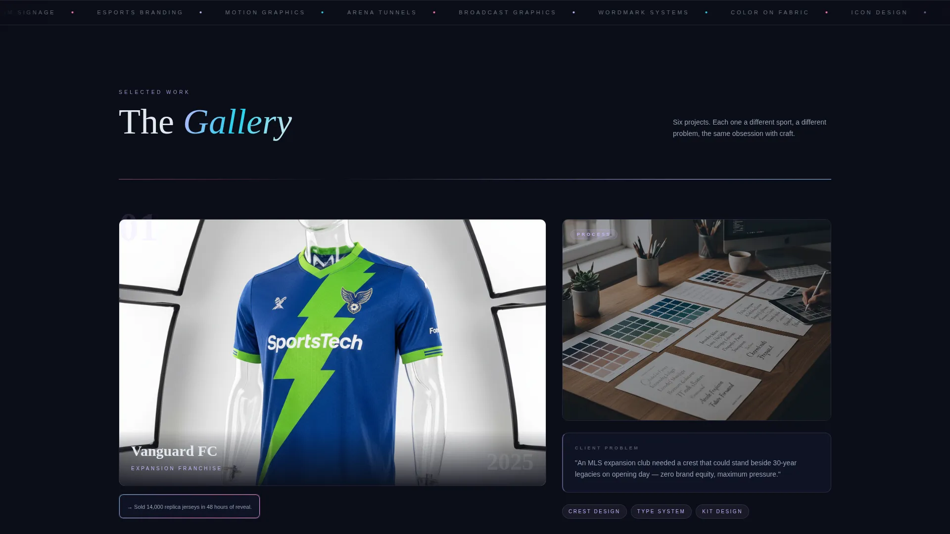 Sports Branding Agency Landing Page Template