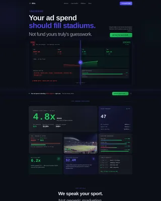 Sports Marketing & Agency Portfolio Website Template
