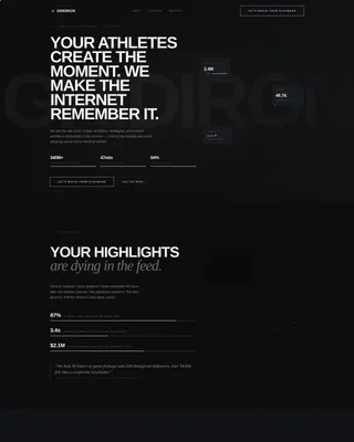 Sports Agency Landing Page Template