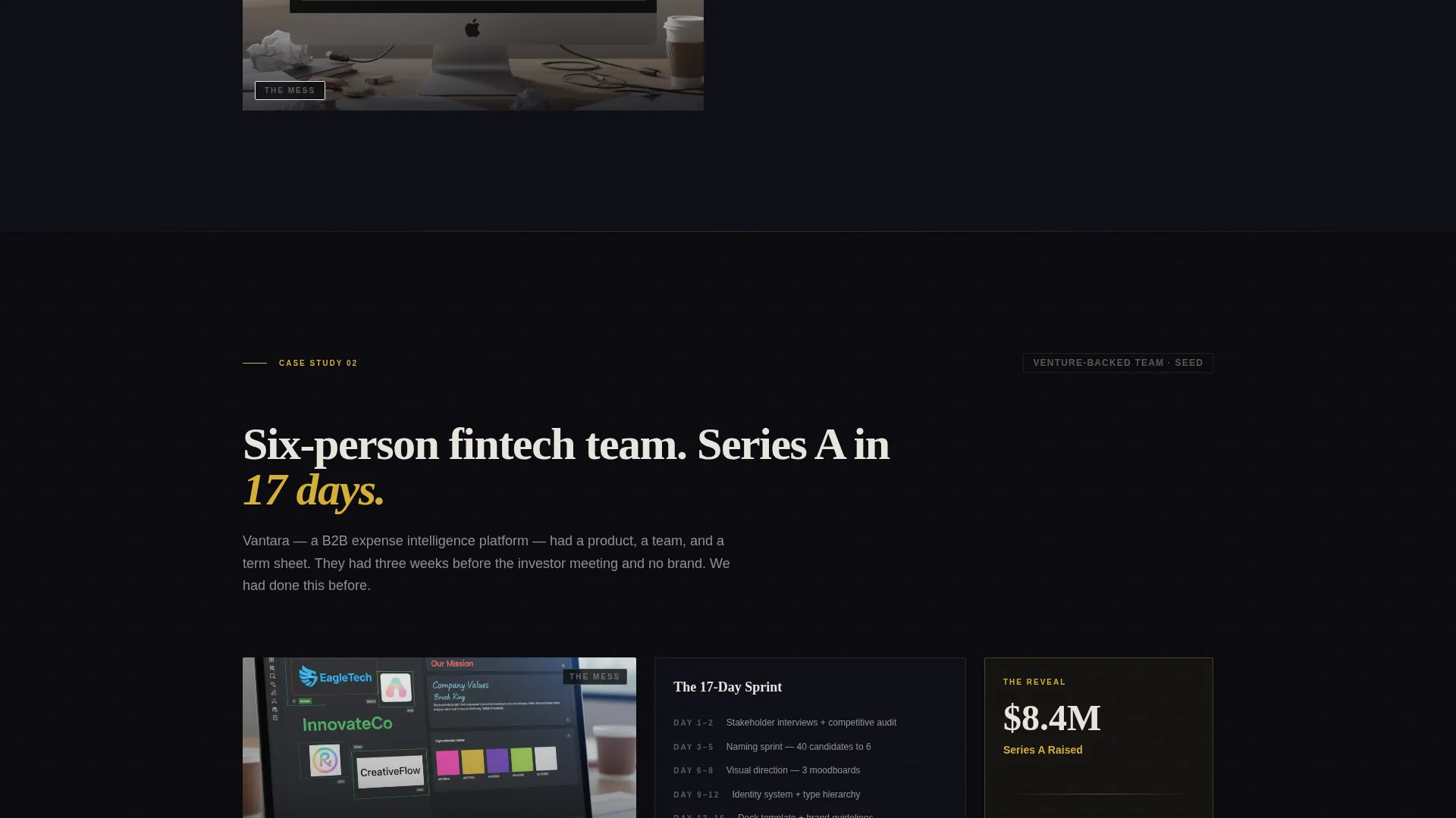Bold Brutalist Startup Branding Landing Page Template