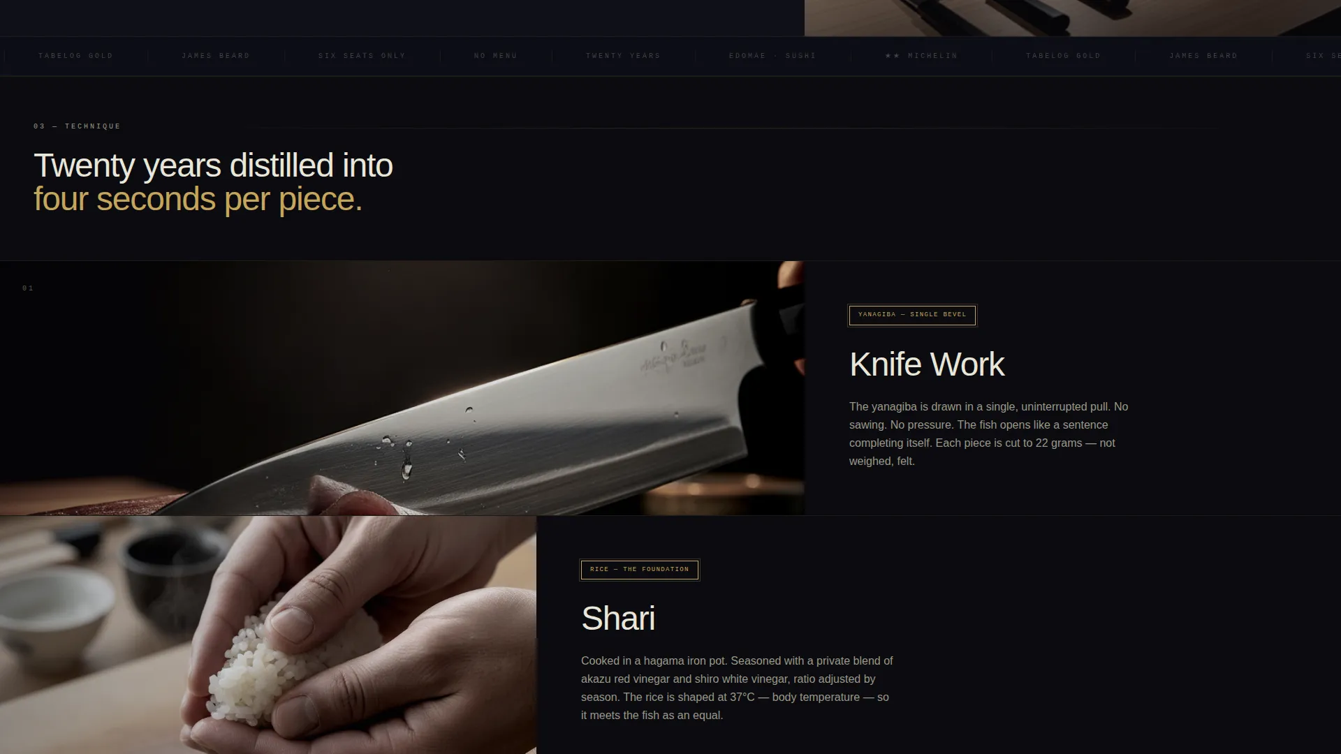 Sushi Chef Portfolio Landing Page Template