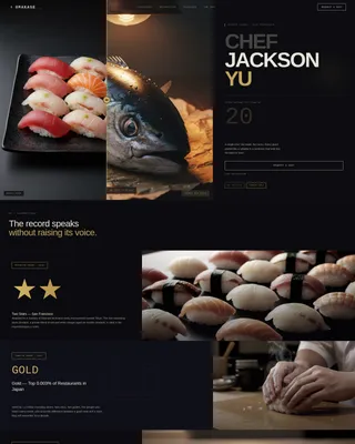 Sushi Chef Portfolio Landing Page Template