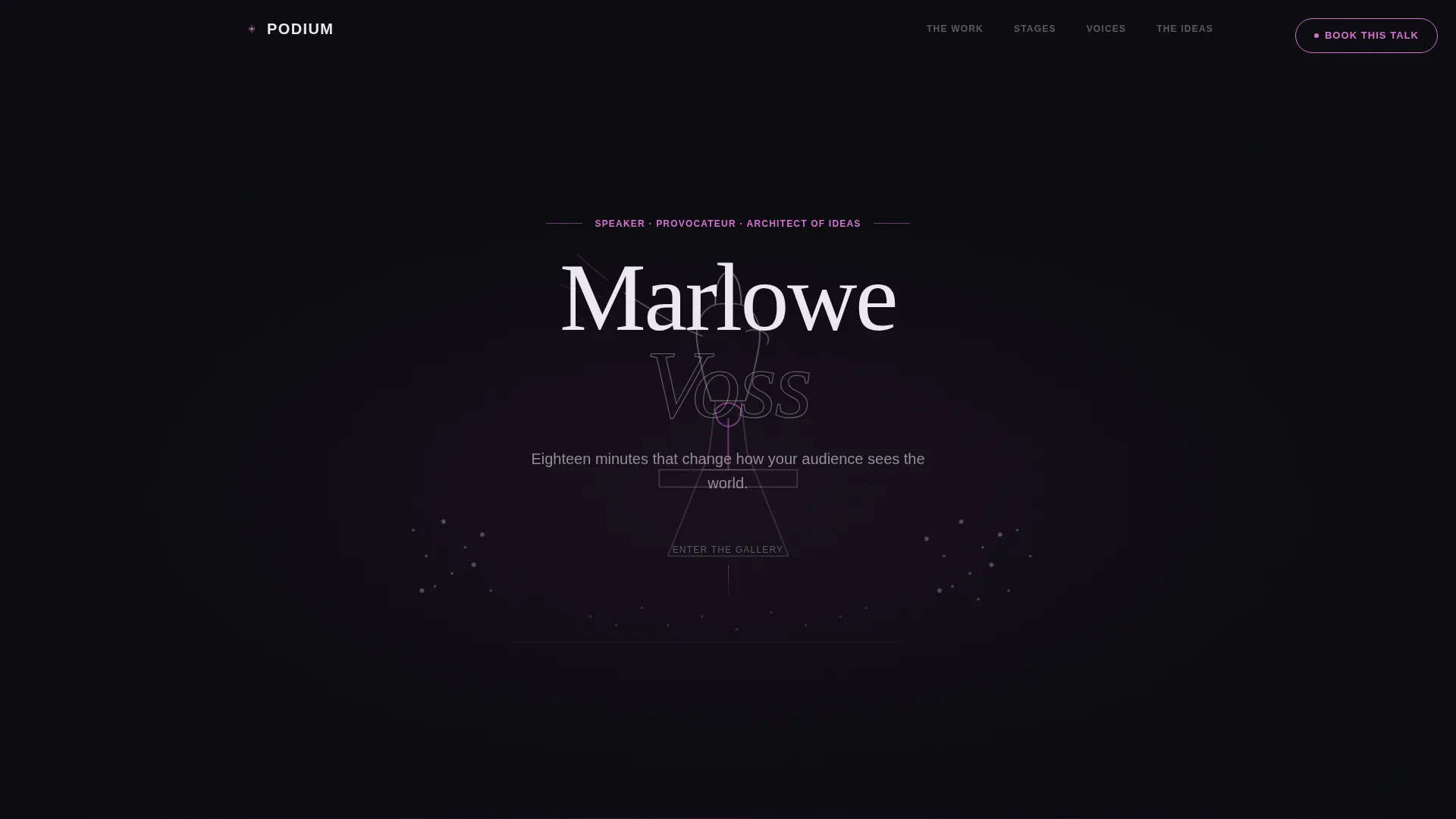 TEDx Speaker Landing Page Template