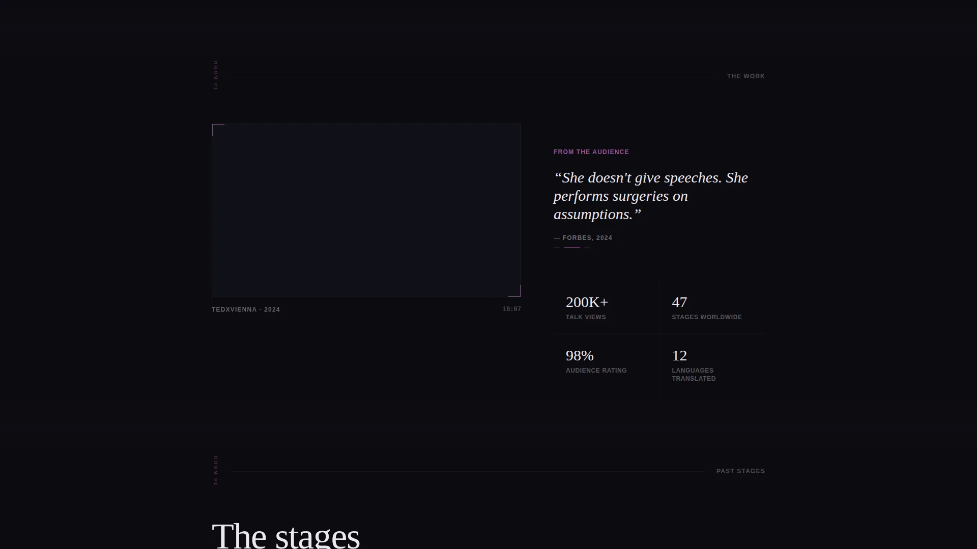 TEDx Speaker Landing Page Template