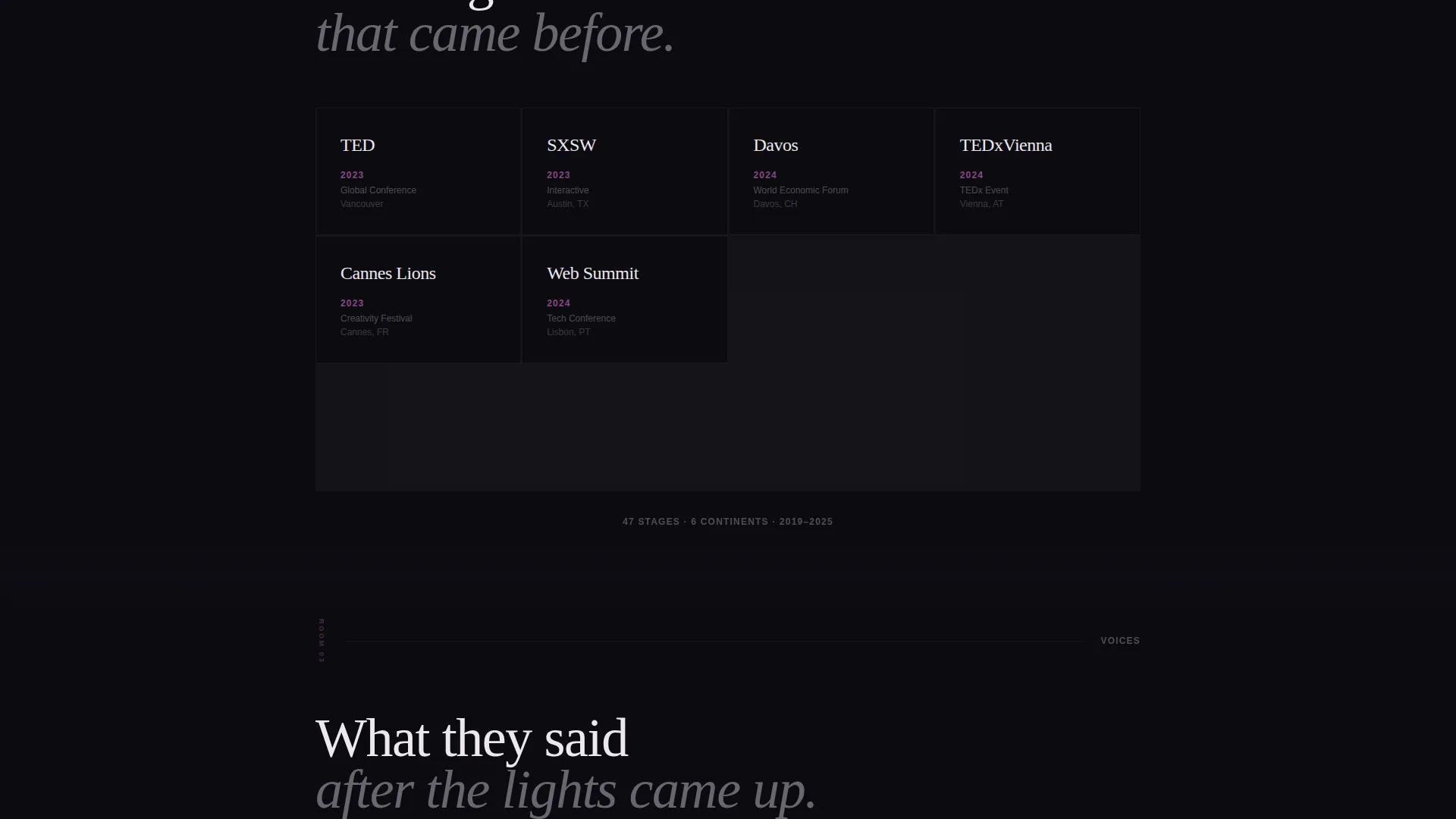 TEDx Speaker Landing Page Template
