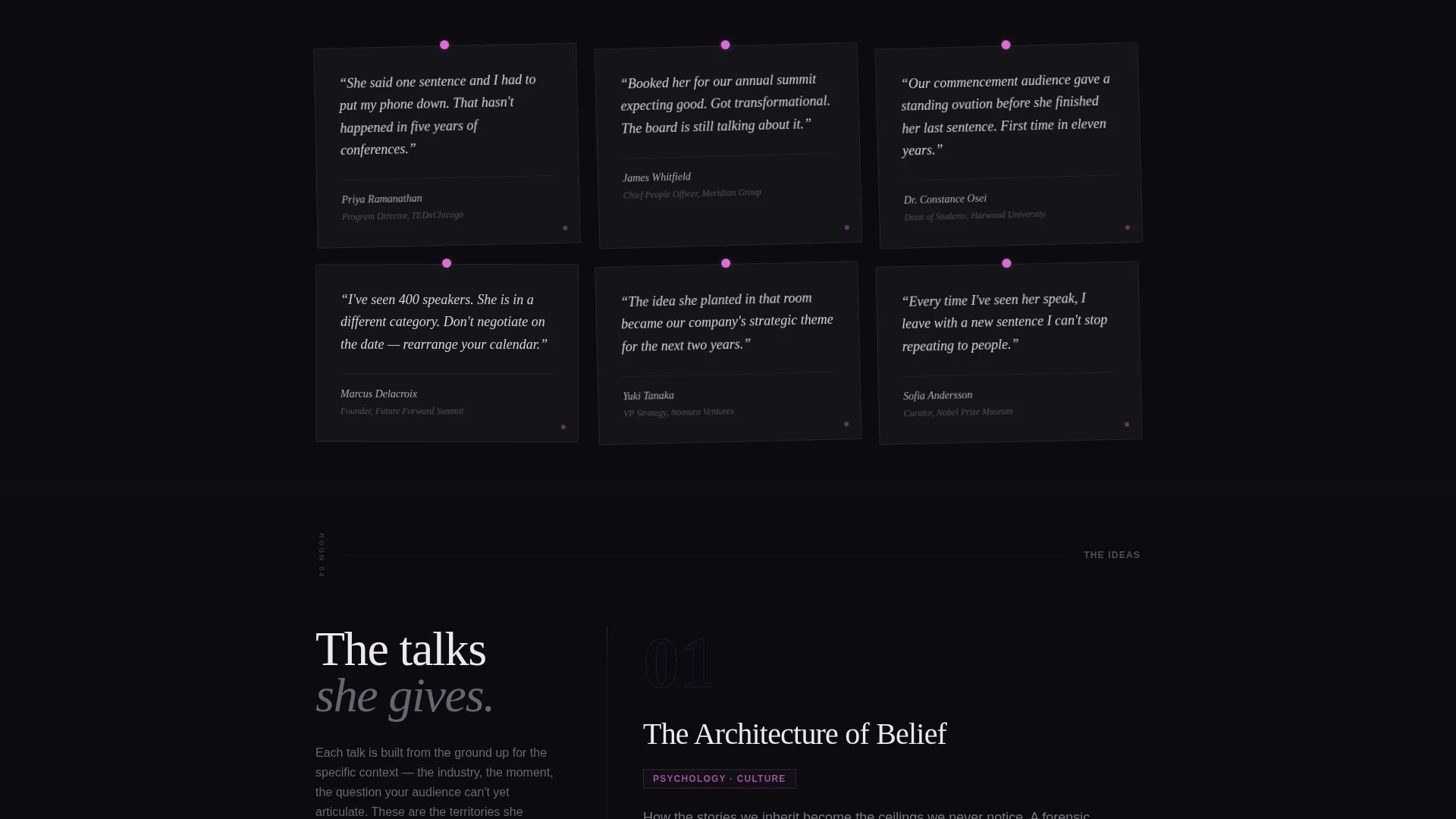 TEDx Speaker Landing Page Template