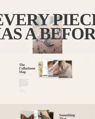 Immersive Tattoo Artist Portfolio Landing Page
