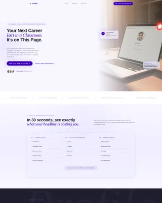 LinkedIn Profile Landing Page Template
