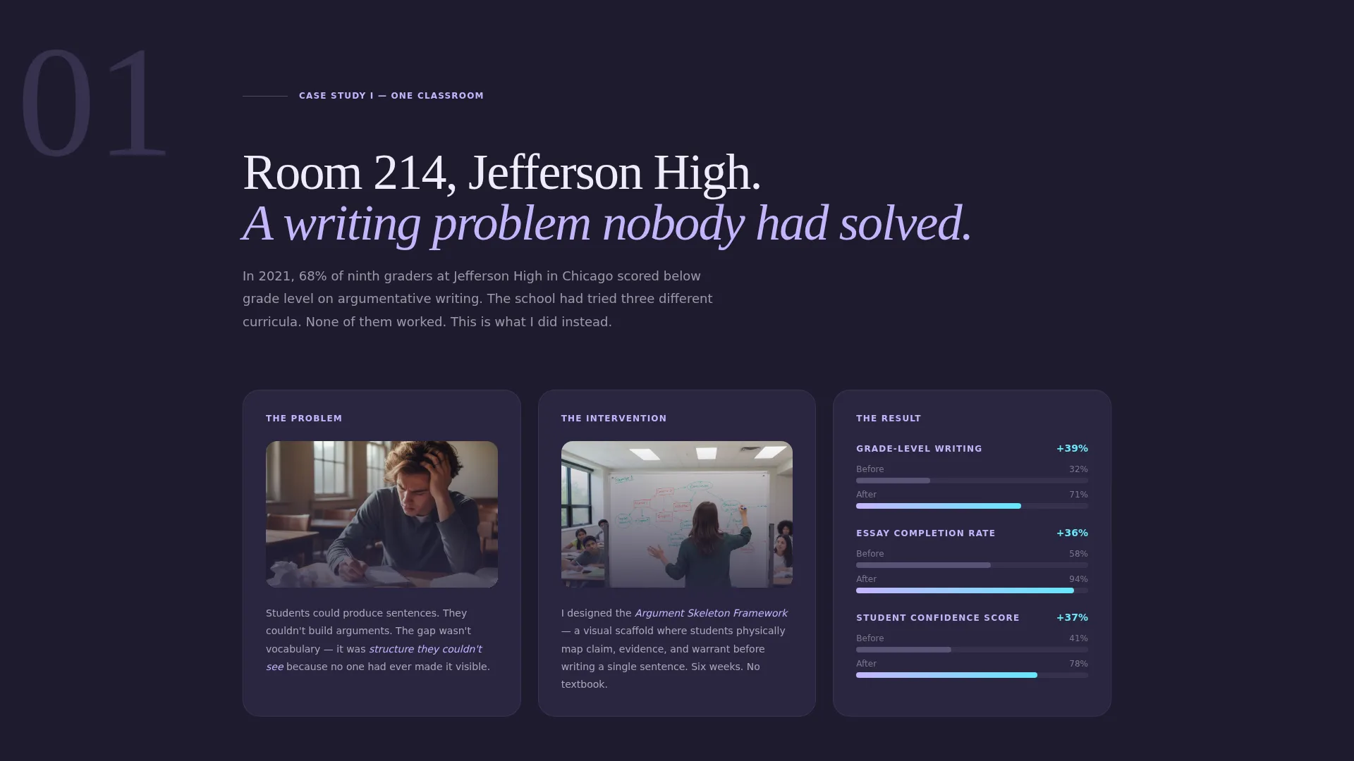 Teacher Personal Brand Landing Page Template