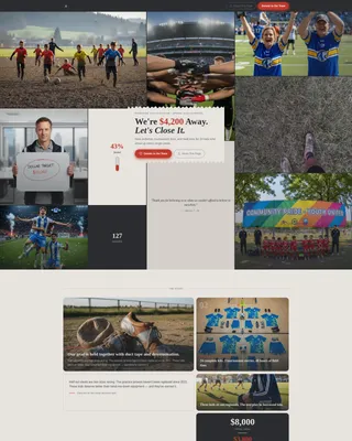Premium Charity & Fundraiser Profile Professional Website Template