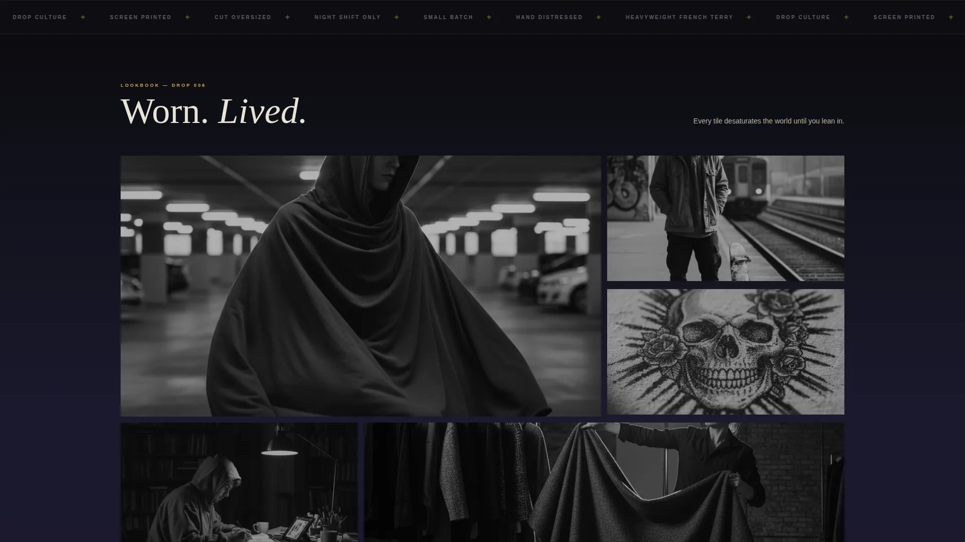 Streetwear & Urban Brand Professional Website Template
