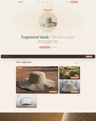 Hat & Headwear Brand Professional Website Template