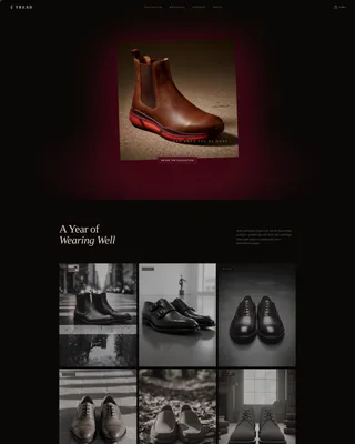 Footwear Brand Pricing Website Template