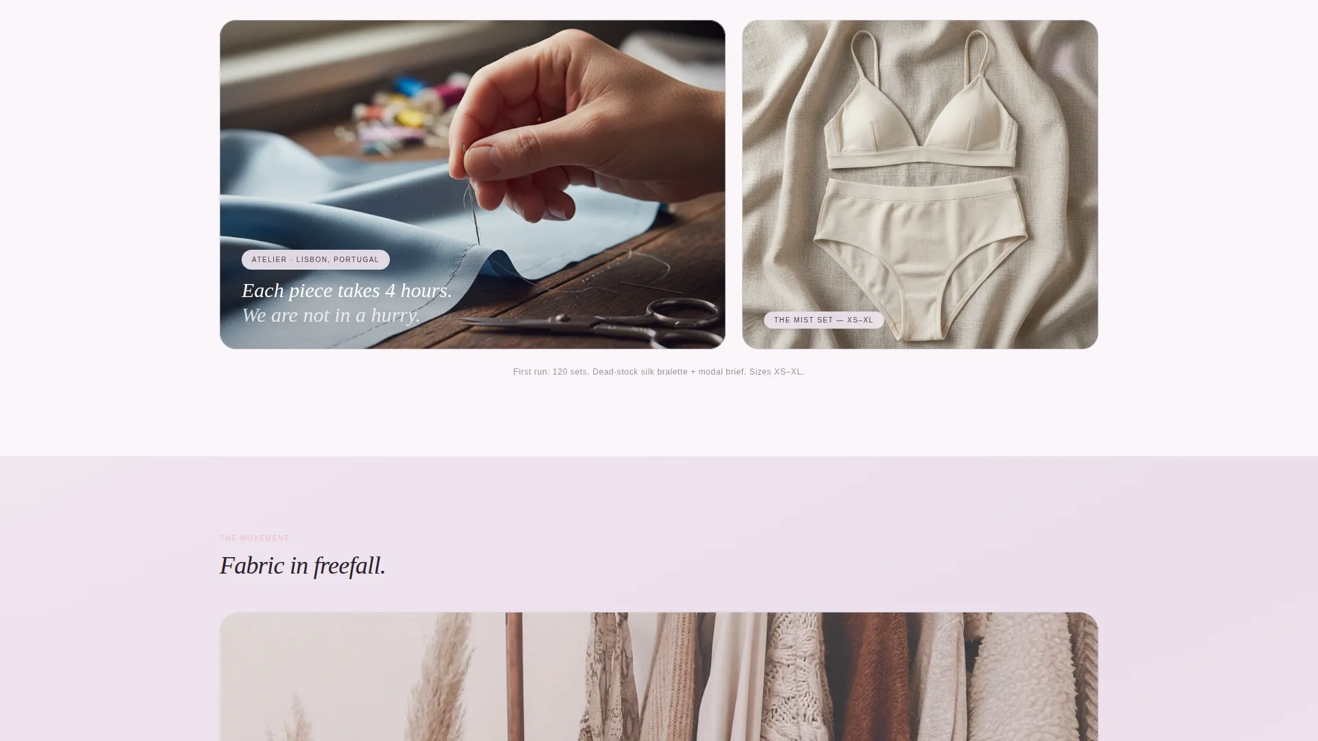 Lingerie & Intimate Wear Pre-Launch Website Template