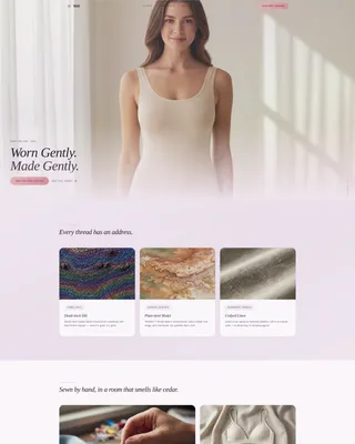 Lingerie & Intimate Wear Pre-Launch Website Template