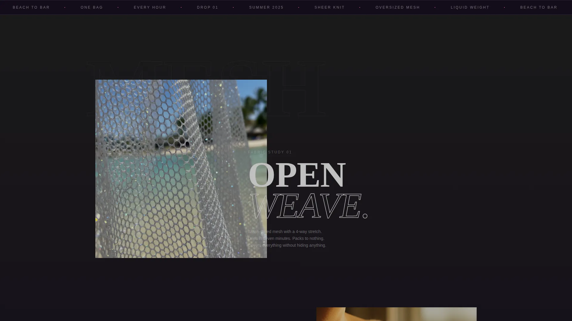 Swimwear & Beachwear Pre-Launch Website Template