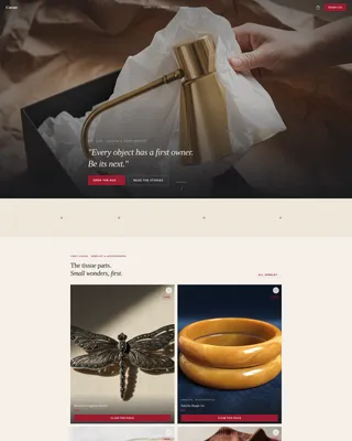 Vintage Fashion Blog Website Template