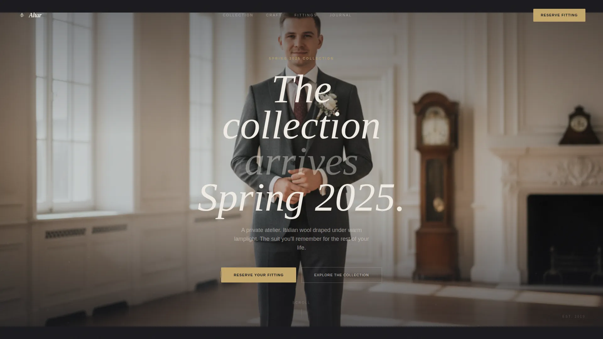 Bridal & Occasion Wear Booking Website Template