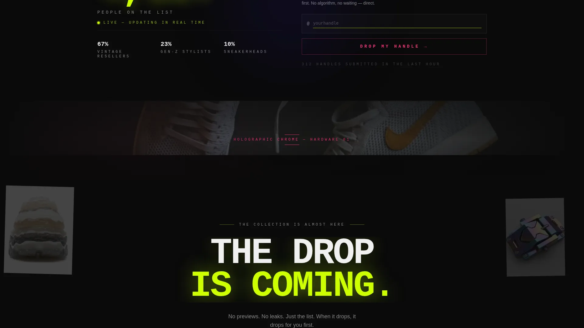 Y2K Fashion Pre-Launch Website Template