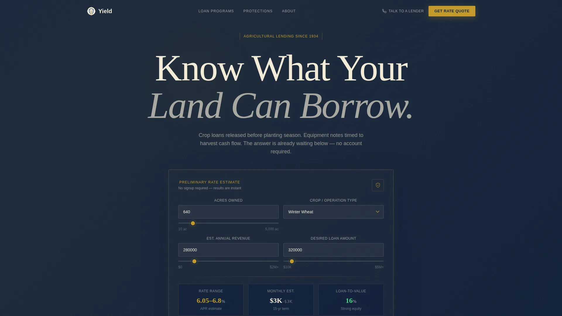 Bank & Financial Institution Cost Calculator Website Template